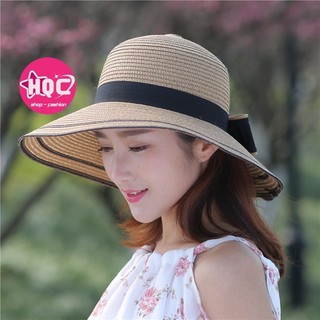 Mũ cói đi biển nón cói đi biển vành cụp 2 viền siêu xinh cho mùa hè