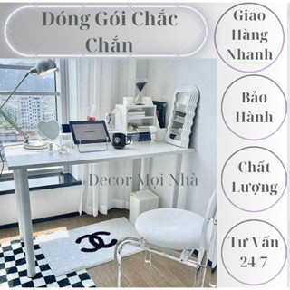 Bàn Học Cố Định Ngồi Ghế, Dùng Cho Học Sinh, Sinh Viên, Để ,Máy Tính Làm Việc Bàn Chân Sắt Trắng Bền Đẹp