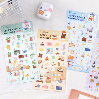 Stickers - Tờ Nhãn Dán Little Romances Trang Trí Bullet Journals