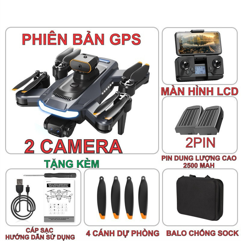 Flycam A14 PRO GPS 2024 - cảm biến bụng - GPS - BH1T | BigBuy360 - bigbuy360.vn