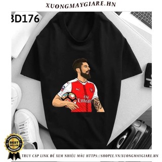 [Freeship] Áo Thun Hình Olivier Giroud Mã BD174 - 177 - Áo Màu Đen Tay Ngắn,Unisex In Hình Cầu Thủ Bóng Đá