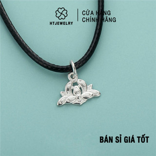 Bạc s925: charm bạc treo hoa sen cách điệu htjewelry ph799