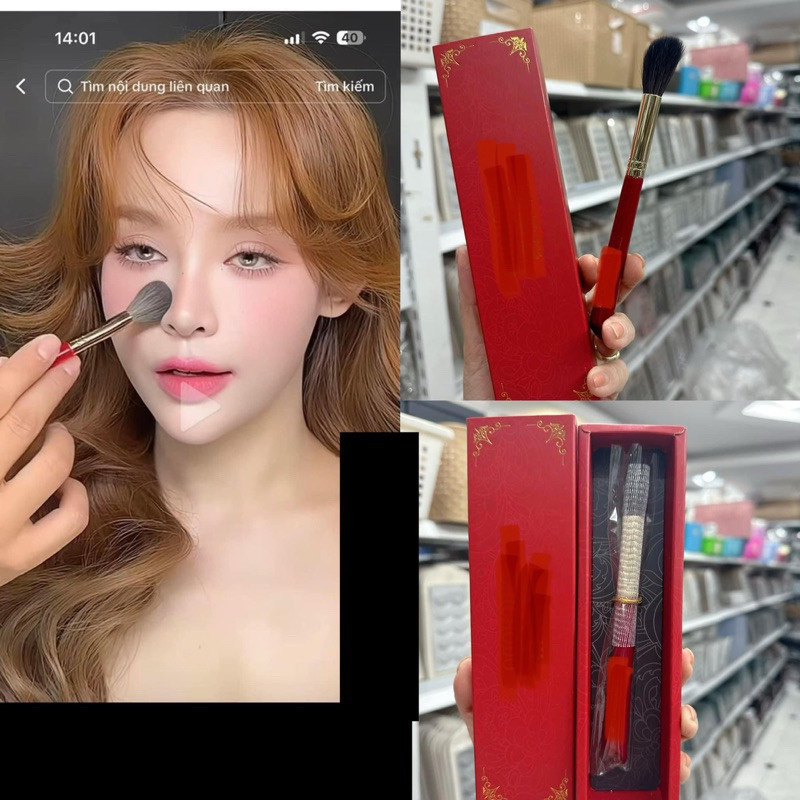 Cọ má hồng highlight