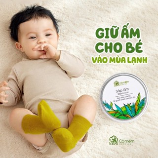   Thử 5g  Sáp Giữ Ấm Cho Bé Tránh Cảm Giảm Ho Ngừa Ngạt Mũi Từ Tinh Dầu Tràm An Toàn Cỏ Mềm Homelab 10g 