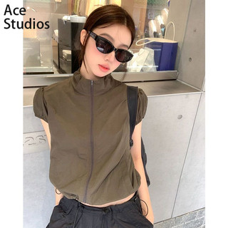 Ace Studios áo phông áo thun nữ croptop baby tee Fashion Thể thao Casual Korean WTX2440TBZ 25Z240617