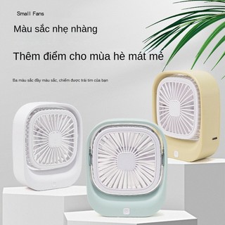 Quạt tích điện mini cầm tay sạc usb để bàn xịt ký túc xá quạt