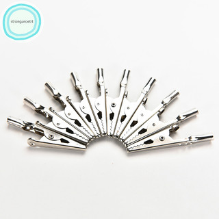 Strongaroetrt 10x thép không gỉ cá sấu kẹp kiểm tra cá sấu cáp chì vít đầu dò sửa chữa vn