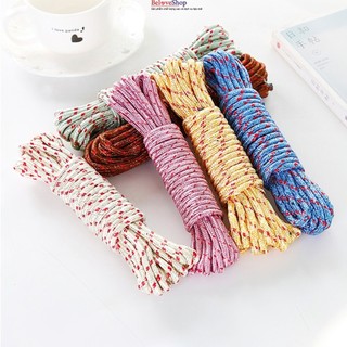 Dây dù paracord đa năng nhiều lõi dài 10m, dày 4mm, dây dù sinh tồn, cắm trại....-BeloveShop