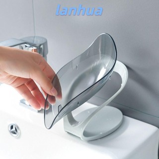 Hộp đựng xà phòng LANHUA, Đĩa xà phòng chống trượt thoát nước, Hộp xà phòng hình lá sáng tạo 2024 Người lớn