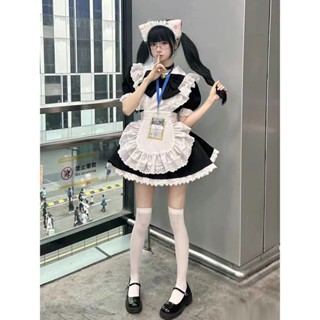 Trang phục hầu gái cosplay Anime. Quán cà phê đồng phục hầu gái hai chiều. Bộ Lolita đầy đủ. Cô Gái Dễ Thương Ngọt Ngào