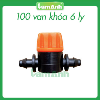 100 cái van khởi khoá ống 6mm , van giảm áp béc tưới - lam anh