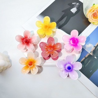 4cm Gradient Hoa Kẹp Tóc Trứng Hoa Nữ Cá Mập Kẹp Phụ Kiện Tóc