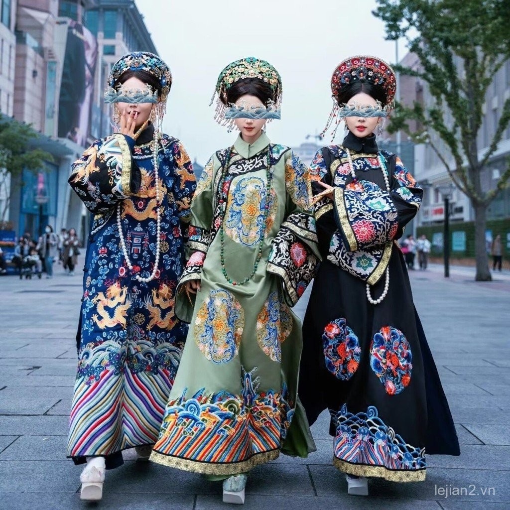 Trang phục Nữ hoàng Hoàng hậu Cosplay Thời đại nhà Thanh Hán Trang phục Phụ nữ Thời đại nhà Thanh Mã