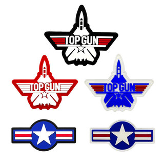 [Tùy chỉnh] QN TOP GUN Morale TOP GUN Aircraft3D Velcro Patch / Huy hiệu / băng tay / Biểu tượng trang trí cho áo khoác Quần jean Mũ ba lô