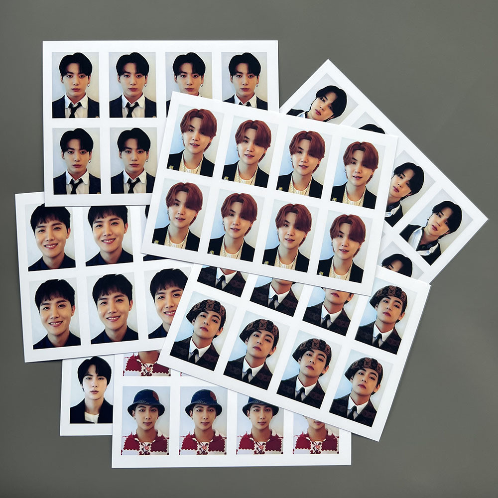 Kpop ID PHOTO Thẻ Nhận Dạng Photocards Trường ID Ảnh HD Thẻ Tập Thể Giấy Chứng Nhận Ảnh 1 inch photo