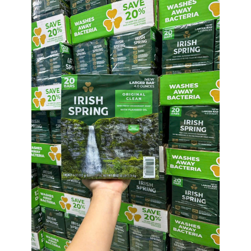 Xà Phòng Xà Bông Tắm Irish Spring Mỹ 113g Thơm Sạch, Mịn Da CHÍNH HÃNG MỸ
