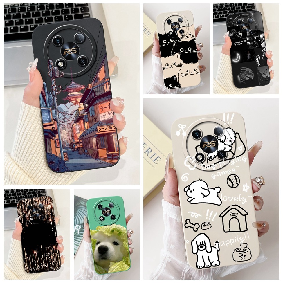 Itel RS4 S666LN Vỏ Điện Thoại ITEL RS4 Ốp Lưng Chống Sốc Sang Trọng Mèo Gấu Trúc Thỏ Thời Trang Hoa 