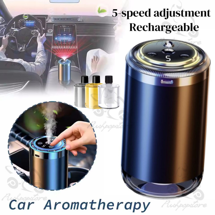🔥with Essential Oil🔥 Starry Sky Top Smart Car Air Freshener 5 Levels of Adjustable Rechargeable Aroma Diffuser 星空顶智能香薰