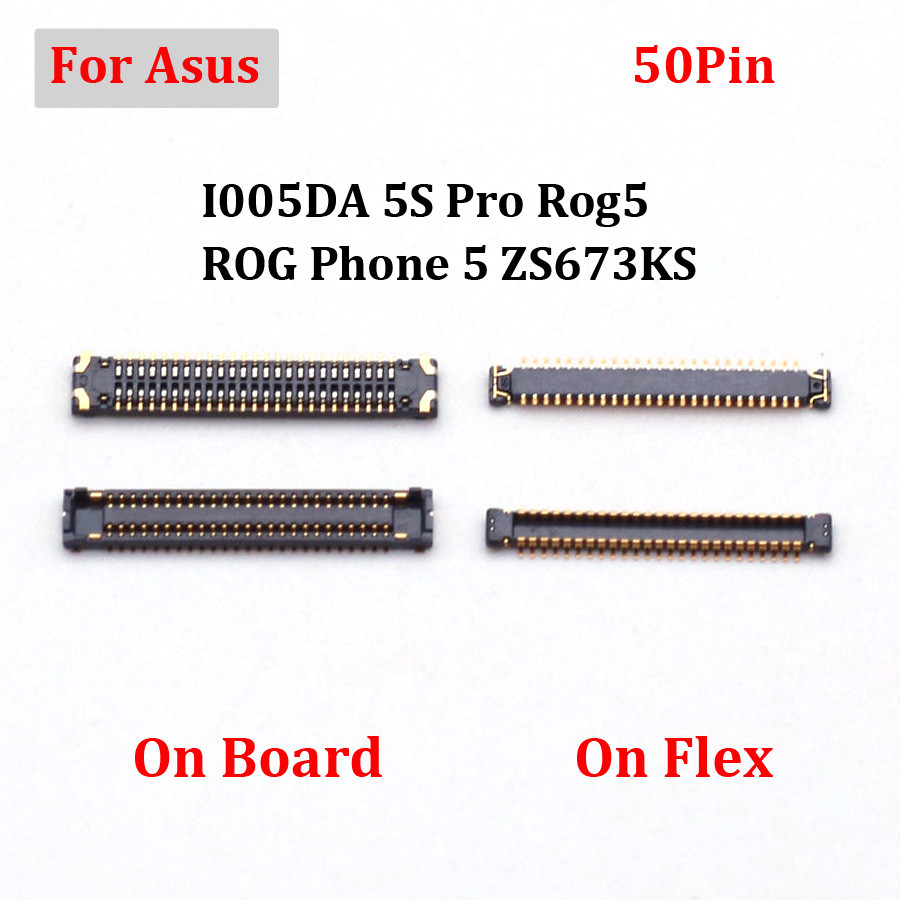 1x Usb Sạc Flex Bên Trong FPC Sim Đầu Đọc Thẻ Ban Giá Đỡ Đầu Nối Cắm Cho Asus I005DA 5S Pro Rog5 ROG