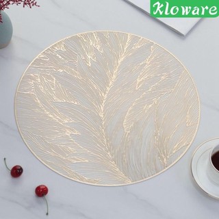 Tấm lót bàn, Thảm trải bàn ăn nhà bếp, Tròn, Có thể giặt được, PVC, Thảm trải bàn, Tấm lót bàn tròn cho gia đình, Trang trí bàn ăn, Bàn ăn