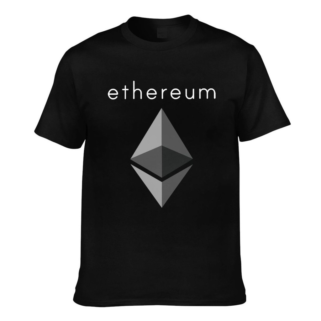 Dự án Ethereum Tiền điện tử Blockchain Thoải mái Phù hợp với Áo thun nam sáng tạo