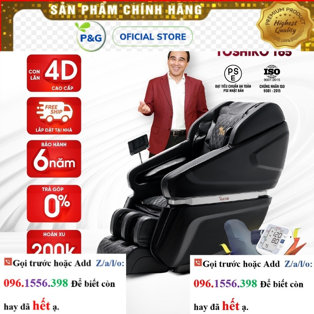 Ghế massage toàn thân Toshiko T65 sale