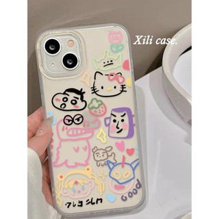 Iphone Vui Vẻ Dễ Thương Doodle Hoạt Hình Bộ Sưu Tập Mới Sáng Tạo Mờ Bao Gồm Tất Cả Ốp Lưng Điện Thoại 7 7plus 8 8plus Xs Xr 11 12 13 14 15 Pro Plus Promax