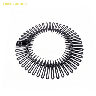 Onemetertn Thời Trang Co Giãn Linh Hoạt Lược Ánh Sáng Kim Cương Giả Tròn Băng Đô Quấn Tóc Nữ Cố Định Kiểu Tóc Bun Mũ Đội Đầu Phụ Kiện VN