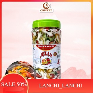 Thạch rau câu con cá heo đại long - hũ 2.35kg hương trái cây 4 màu - shop thái hà