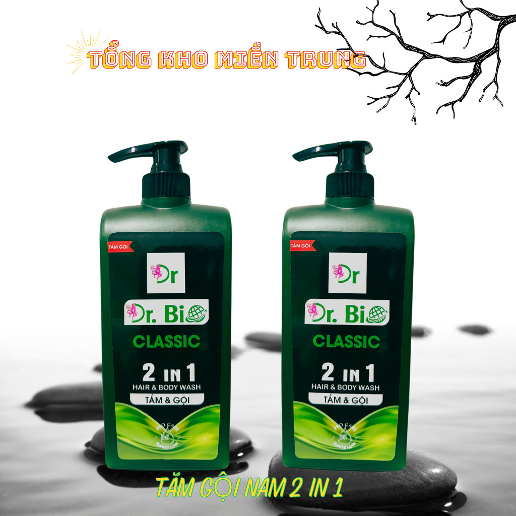 [COMBO 2 CHAI] Tắm gội 2 trong 1 hương ROMANO cổ điển lịch lãm DR.BIO 2in1 ..