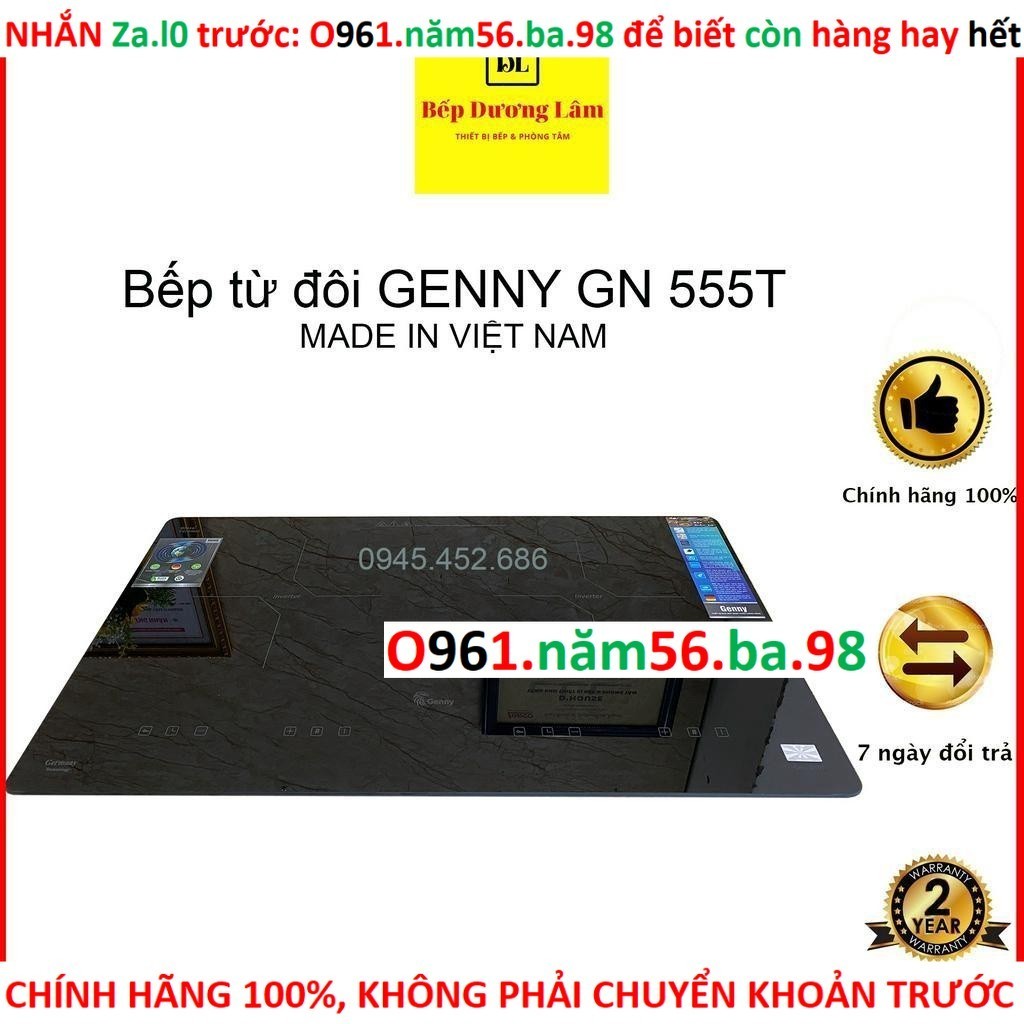Kho Bếp Từ Đôi Genny 555T  / Canzy CZ 666PRO  - Bếp Từ Giá Tốt Nhất