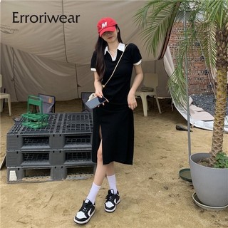 Váy nữ Erroriwear Vỏ bụng và váy xẻ eo mỏng