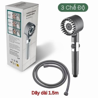 Vòi sen tắm 3 chế độ kèm dây vòi 1.5m, vòi sen tăng áp, vòi hoa sen tăng áp