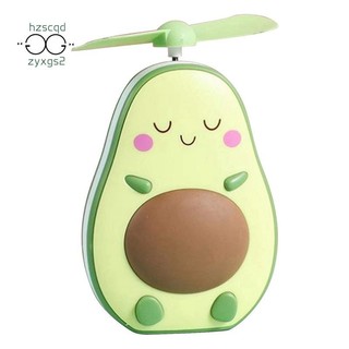 Mini LED Trang Điểm Gương Và Quạt 2 Trong 1 Tích Hợp Dễ Thương Hình Bơ Thực Tế Di Động Sạc USB Quạt Cầm Tay