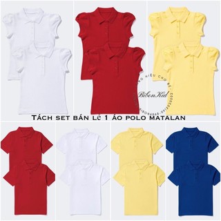 Áo polo matalan tách set bán lẻ 3y đến 13y