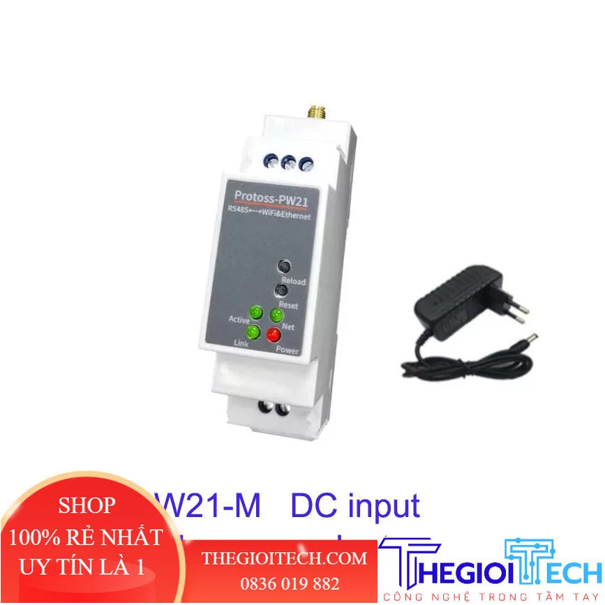 Din Rail PW21 Máy chủ nối tiếp WIFI RS485 sang Ethernet 110-240v 24v Hỗ trợ Modbus TCP lên RTU Web OTA Nâng cấp - kit2