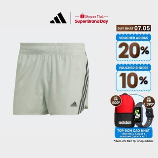  adidas Chạy Quần Short Chạy Bộ 3 Sọc Run Icons Nữ màu xanh lá HK9127