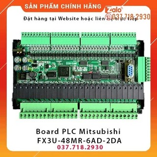 Fx3u-48mr-6ad-2da - bộ điều khiển lập trình plc mitsubishi - board plc mitsubishi fx3u-48mr-6ad2da
