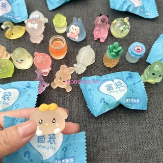 Hoạt Hình Dạ Quang Động Vật Túi Mù Trang Trí Thỏ Dễ Thương Khủng Long Micro Phong Cảnh Handmade Nhựa Thủ Công Ô Tô Để Bàn Trang Trí