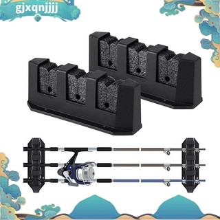 Giá đỡ cần câu 1 cặp Giá treo tường Cần câu màu đen Giá đỡ thanh ngang 7,8 Inch Nhà để xe Câu cá Giá đỡ gjxqnjj