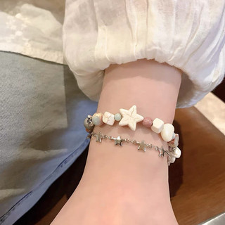 Vòng tay phong cách nữ Vòng tay ngôi sao đính cườm thời trang