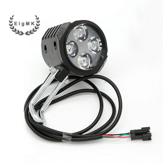 Đèn còi xe đạp Xe đạp điện 4 đèn pha LED 12W Chống nước 2 trong 1 còi và đèn chuyển đổi đèn pin xe đạp