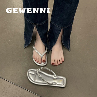 GEWENNI dép sandal nữ dép đế cao Thoải Mái Xinh Xắn  Siêu nhẹ Đàn hồi Lịch lãm Phong cách đơn giản FDL2450IS4 20Z240513