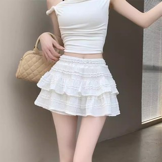 Chân Váy Bèo 2 Tầng PINKSTORE29 Kiểu Viền Ren Xinh Xắn C102
