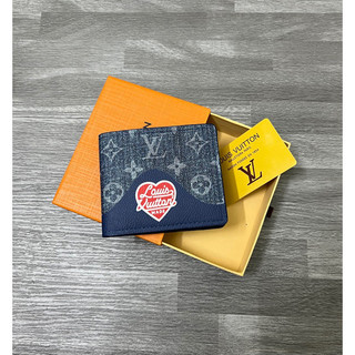 Ví new ngang l.v thời trang nam hoạ tiết - ví da l.v nam ful box
