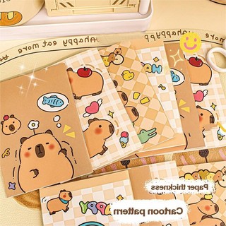 Capybara Dán Tay Acount DIY Dễ Thương Mini Dính Note Book Hoạt Hình Di Động Notepad Sinh Viên Văn Phòng Phẩm