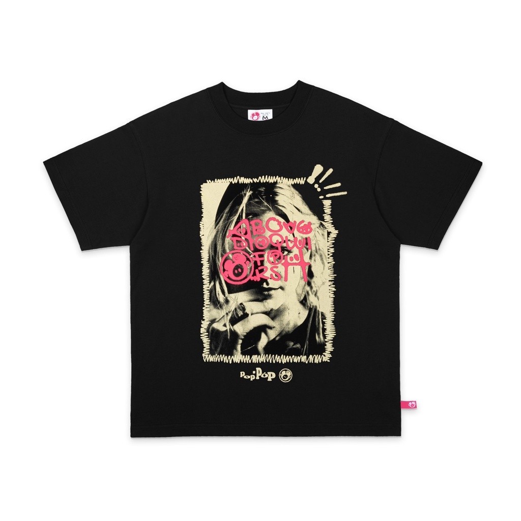 T-Shirt Áo Thun Nam Poppop Girl Face Oversize Tee Black Local Brand Chính hãng