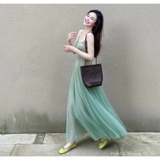 ✨[1 Màu / s-m] Váy cổ tích gạc Váy đeo chéo đẹp Tea Break Pháp Tính khí Phù hợp với váy dài