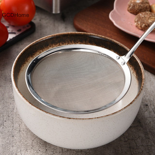 Gcdhome Tay Cầm Dài Thép Không Gỉ Dầu Rây Rây Thìa Lưới Mịn Rây Lọc Dụng Cụ Nhà Bếp HOT