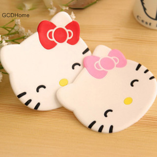 Gcdhome Kawaii Hello Kitty Sáng Tạo Cốc Thảm Hoạt Hình PVC Mềm Dính Văn Phòng Cà Phê Chống Trơn Trượt Thảm Nhà Bàn Ăn Cách Nhiệt Pad HOT